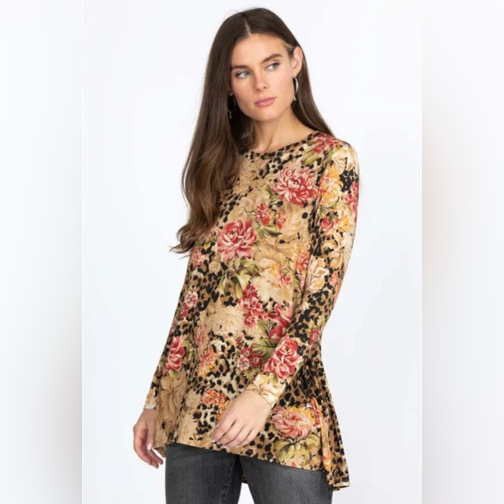 Johnny Was Multicolor Floral Tunic